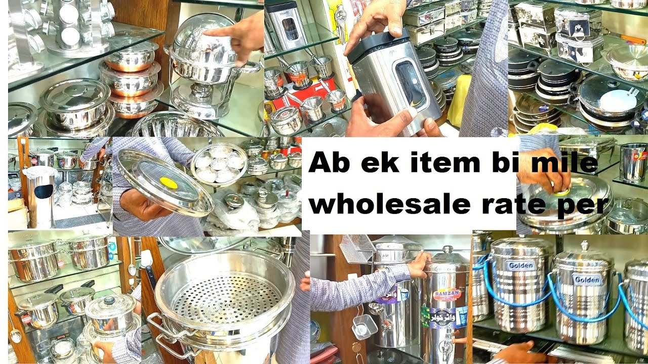 2021 non stick and steel stylish crockery | kitchen tools and items | cookware  | wholesale Karachi