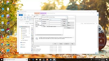 HOW TO CREATE THE DSN IN WINDOWS 10