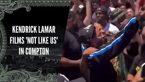 Kendrick Lamar Filming “Not Like Us” Music Video in Compton