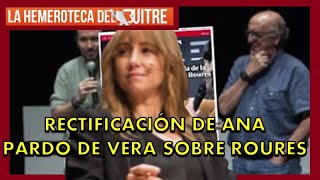 La rectificación de Ana Pardo de Vera respecto a Canal Red y Roures (vs Javier Chicote)