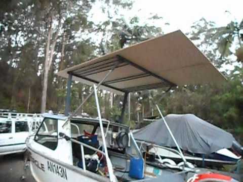 make a cheap boat aluminium hardtop DIY Part 8 - YouTube