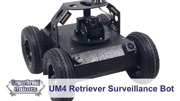 Compact Surveillance Robot UM4 Performs Inspection on Truck by SuperDroid Robots