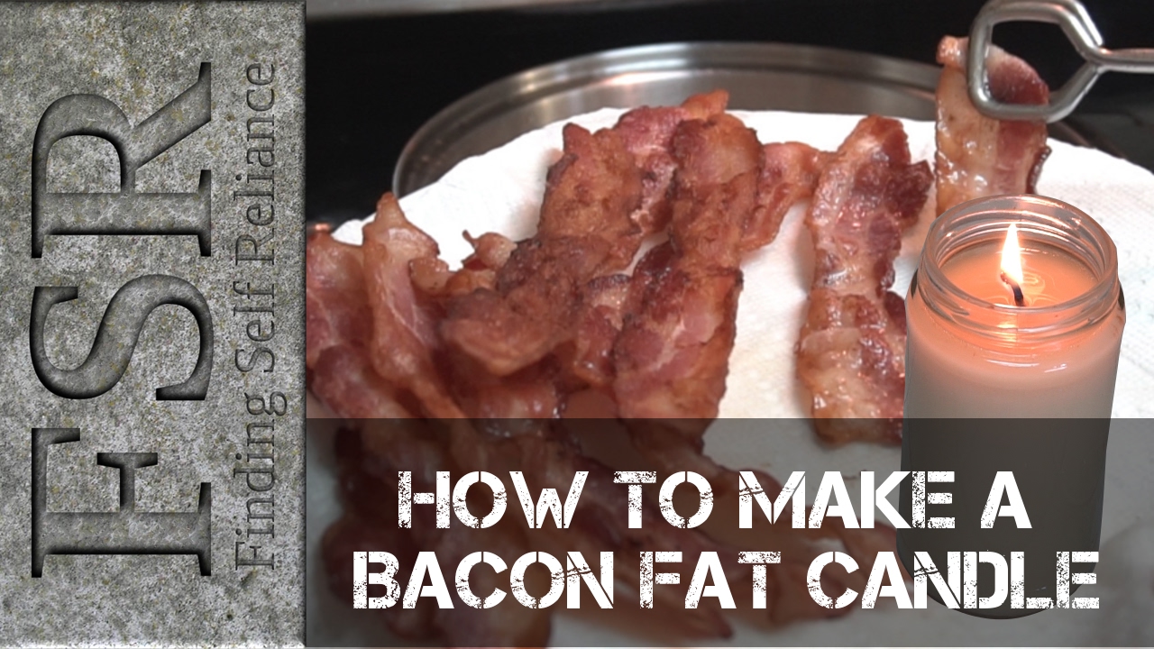 how to make a bacon fat candle youtube