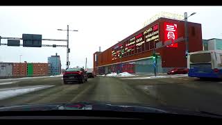 Driving in Tampere, Finland // January 2023