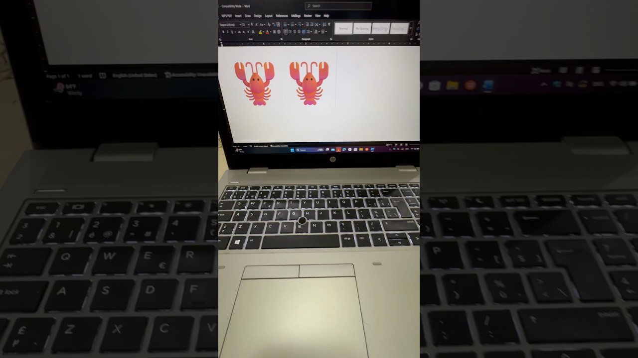 How to insert 🦀 | MS Word ShortCut Key 