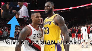 Lebron and Damian Lillard Flirting With Each Other For 3 Minutes Straight