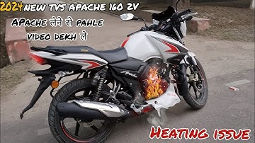 2024 TVS Apache RTR 160 2v heating issue || heating issue Apache 160 2v || adorable travelers