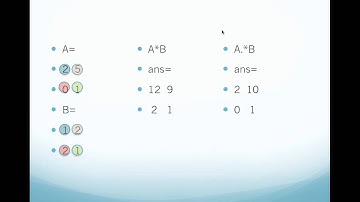 the difference between array and matrix operations in MATLAB