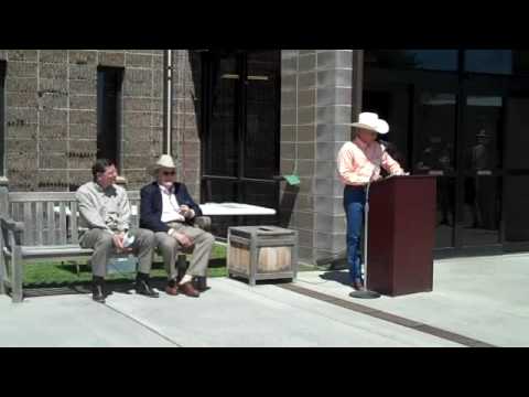 Recorded on June 20, 2009 using a Flip Video camcorder. Dedication of The Senator Malcolm Wallop Airport Terminal in Sheridan WY