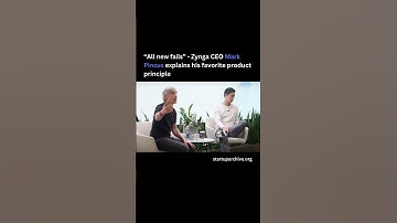 “All new fails” - Zynga CEO Mark Pincus explains his favorite product principle