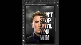 Half Face Text Portrait Effect in Photoshop | Photoshop Tutorial #photoshop #editing #edit