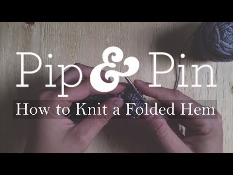 Video: How To Knit Folds