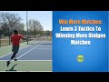 Tennis Singles Strategies: Win More Singles Matches