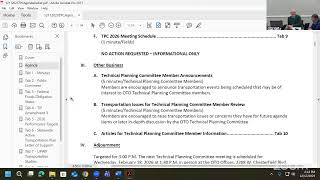 OTO December 2025 Technical Planning Committee