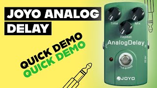 JOYO Analog Delay Quick Demo | Warm Budget Delay #joyopedals
