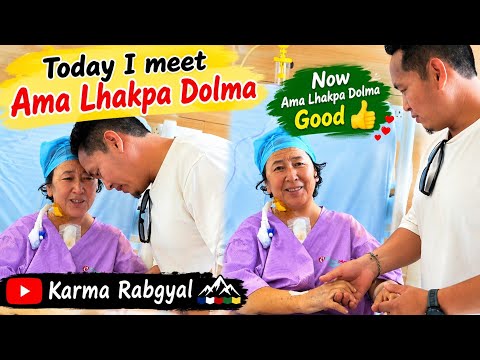Today I Met Ama Lhakpa Dolma ❤️ She Is Doing Well Now #tibetanvlogger #tibetanyoutuber 