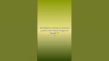 Oic interview Q11. What is a Connectivity Agent in OIC? #oracle #oic #oracleintegrationcloud #fusion