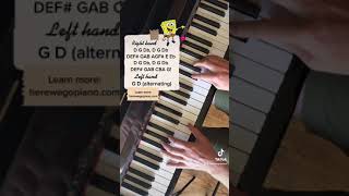 Quick Piano Tutorial | Spongebob Tomfoolery Theme #shorts