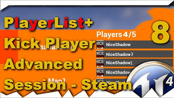[ue4] Playerlist + Kick Player - Advanced Session - Steam Multiplayer #8 [Tutorial]