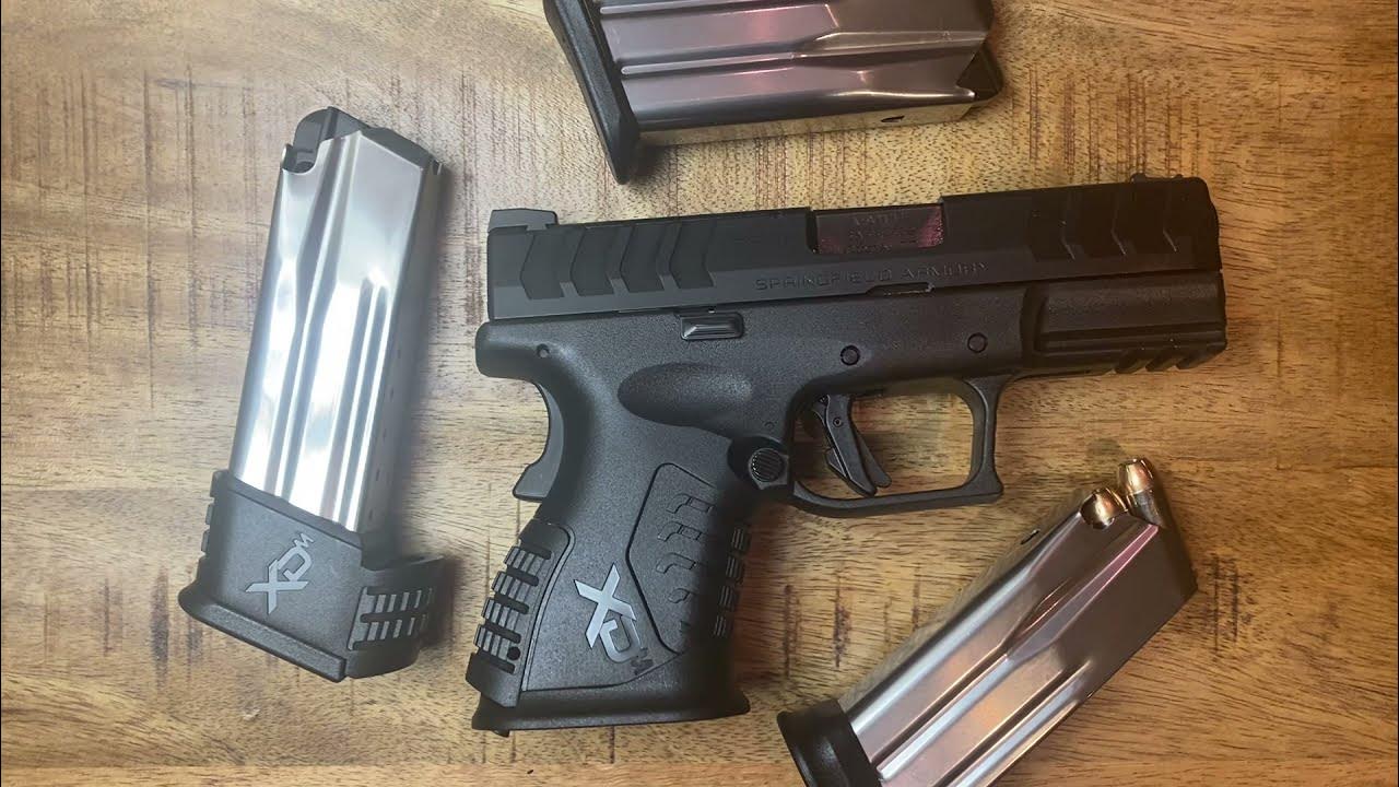 XDM Elite 10MM Compact Grip Options Removing Magwell and Extended