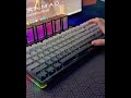 AULA Tri-Mode Full Size RGB Mechanical Keyboard 🔥 | Side Engraved Keycaps | Gradient Gray