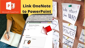 This video explains how to link OneNote to PowerPoint