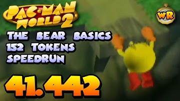 Pac-Man World 2 - The Bear Basics - 152 Tokens Speedrun in 41.442【WORLD RECORD】