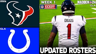 Texans vs. Colts | Week 1 | 2024 - 2025 Updated Rosters | Madden 24 PS5 Simulation