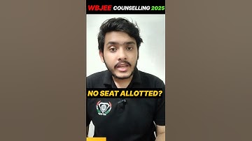 NO SEAT ALLOTMENT in WBJEE Round 1😥 | Direct Admission WBJEE Counselling 2025