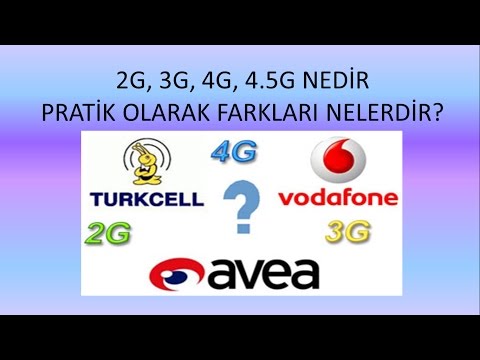 2G 3G 4,5 G NEDİR ARALARINDAKİ FARK NEDİR