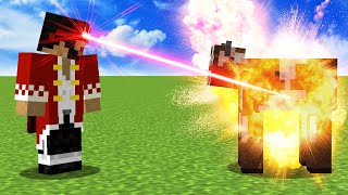 Minecraft But Mobs Explode When I Look At Them