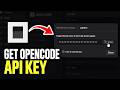 How to GET OpenCode API KEY - Quick Guide