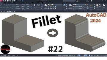 22- أداة (Fillet) اوتوكاد 2024 # Ahmed Hashim