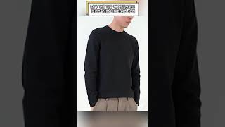 남자 가을겨울 캐주얼 라운드 루즈핏 긴팔 니트티셔츠 상의#fashion