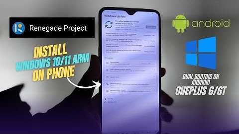 OnePlus 6/6T: How to Install Windows 10/11 ARM with TWRP Partitioning (Project Renegade)