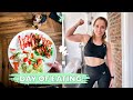 DAY OF EATING | Upper Body Workout, Knee Treatment & Food Shopping