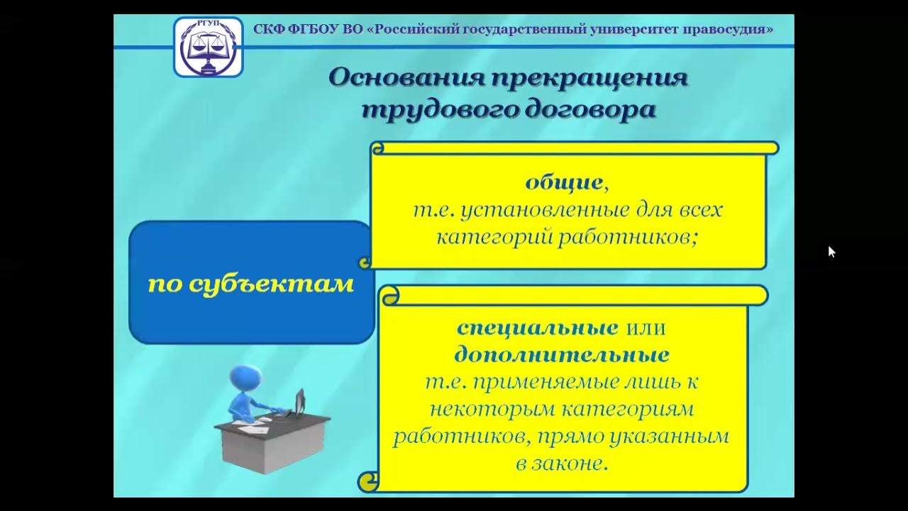 Примеры трех оснований расторжения трудового договора