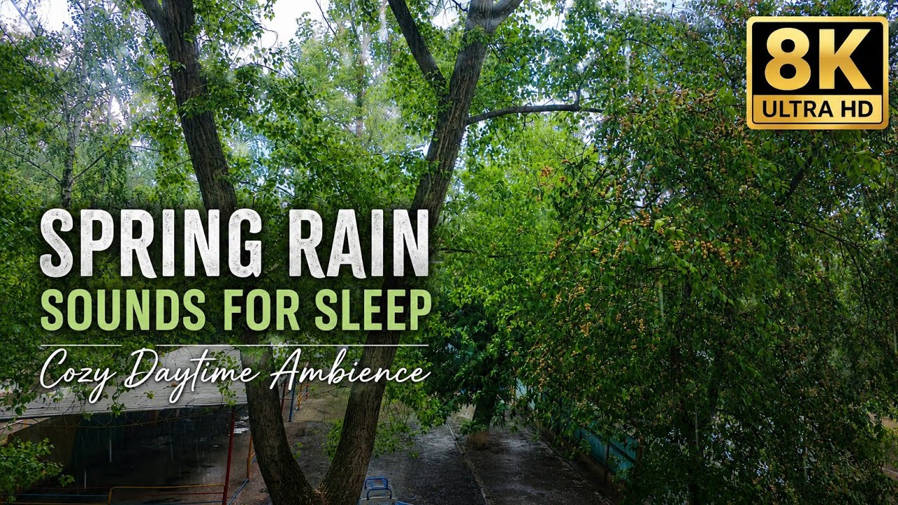 Spring Noises Spring Rain Sounds for Sleep 🌧️ Cozy Daytime Ambience - YouTube