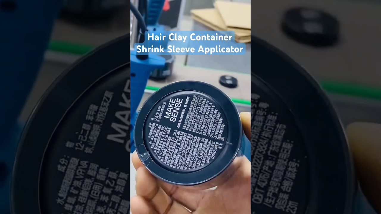 Hair Clay Container Shrink Sleeve Applicator