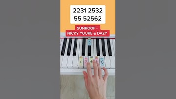 Thumbnail of Sunroof - Nicky Youre & Dazy (Piano Tutorial) #easypianotutorial #pianobeginner #sunroofnickyyoure