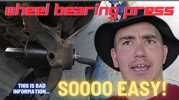 Hoe u een wiellagerpers gebruikt