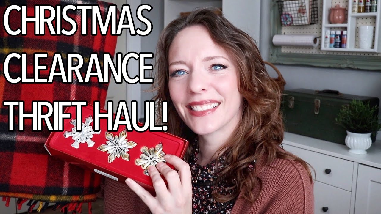 AFTER CHRISTMAS CLEARANCE GOODWILL HOME DECOR THRIFT HAUL THRIFT AND