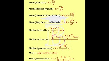 Statistics Formulas -1