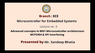 Microcontroller & Embedded System Design | AKTU Digital Education