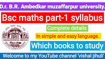 BSc math part 1 syllabus #bsc  #brabu #bscmathssyllabus