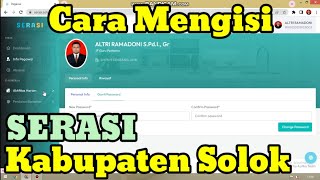 Cara Mengisi SERASI Untuk ASN Kabupaten Solok