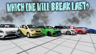 Which CAR Will OVERHEAT and still drive the Furthest? BeamNG.Drive