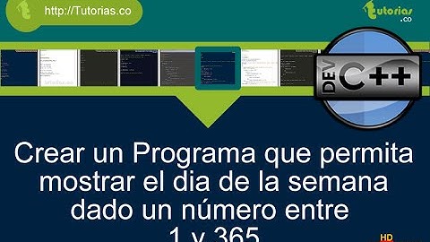 arrays -- visual C++ (hallar el dia de la semana)