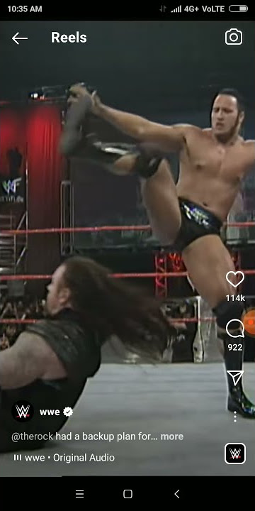 rock vs under taker😱