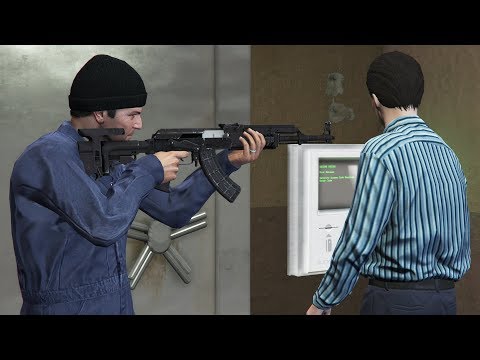 GTA 5 - Robbing Banks and Stores with Michael! (Missions)